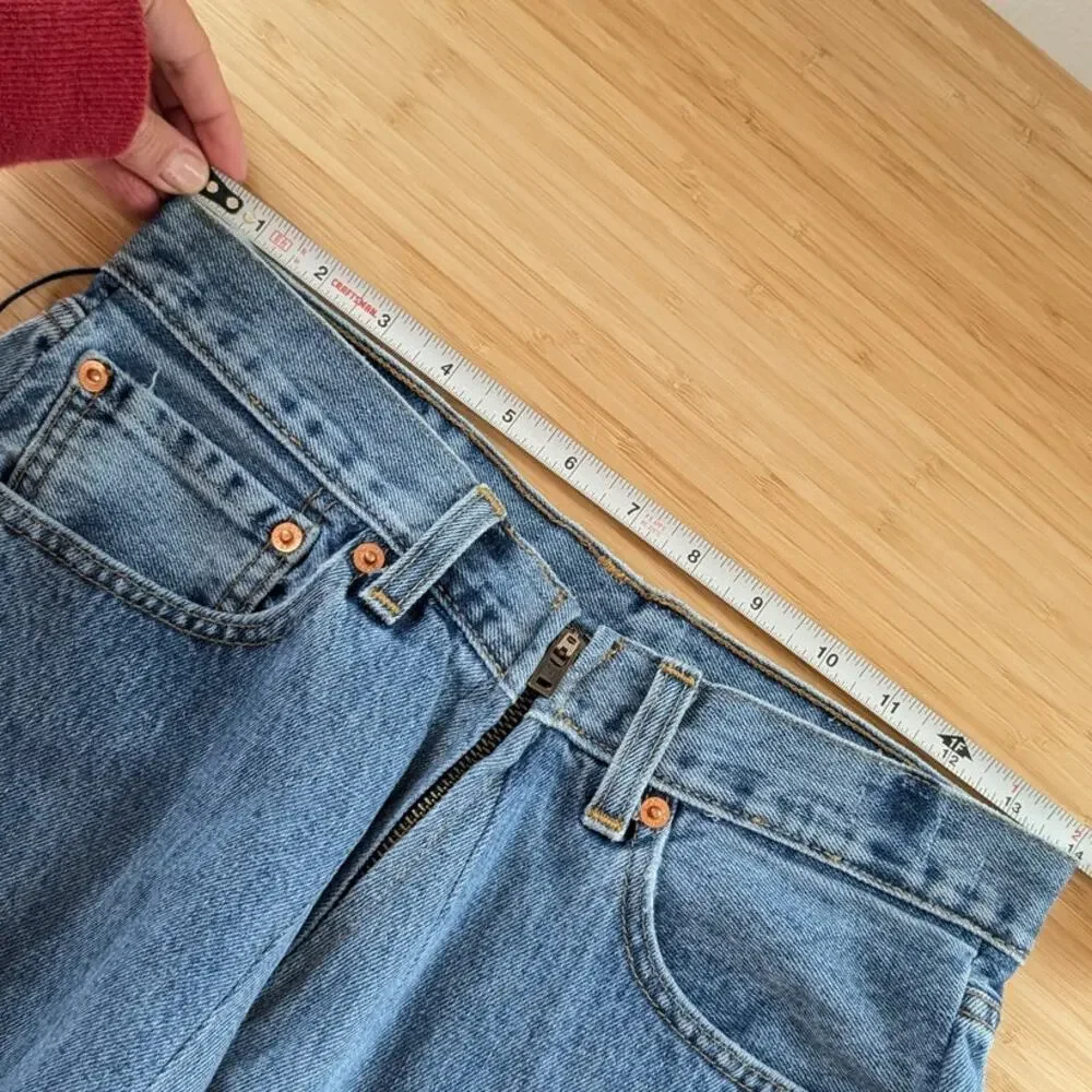 NWT RE/DONE Levi's Cotton Handkerchief Denim Skirt in Indigo, size 26
